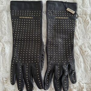 Burberry Studded Leather Gloves